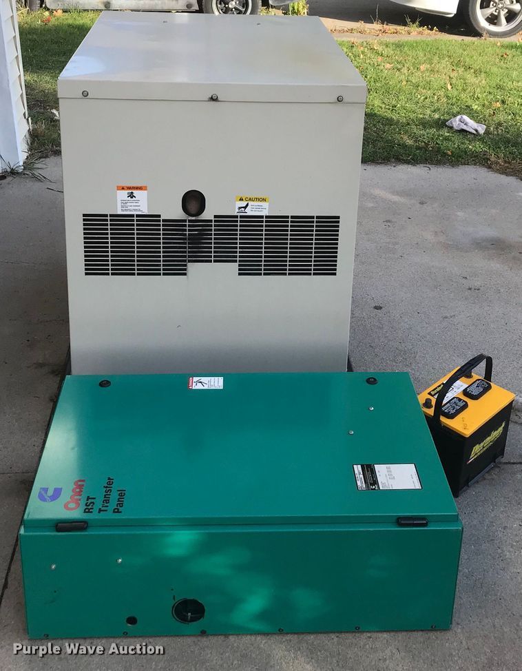 image for item H1140 Onan RS12000 generator and transfer panel