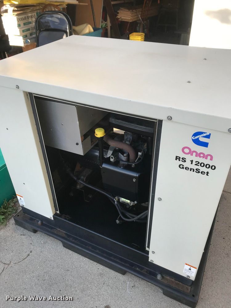 image for item H1140 Onan RS12000 generator and transfer panel