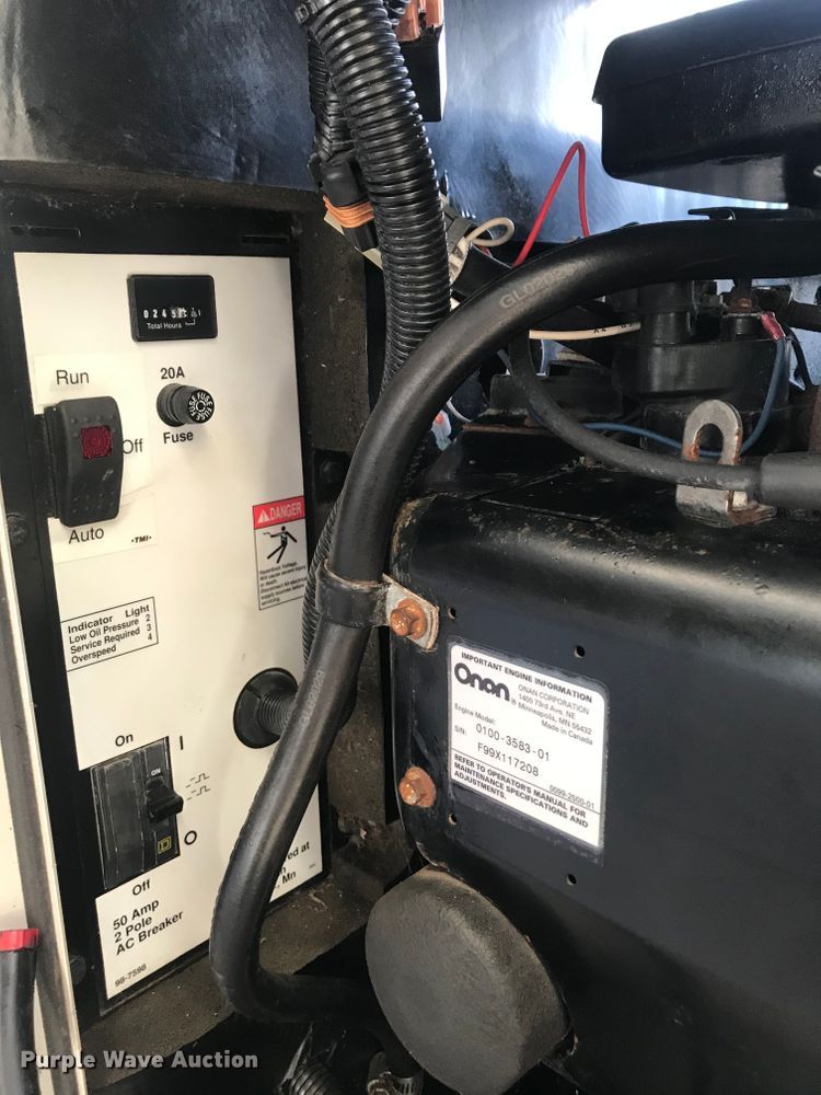 image for item H1140 Onan RS12000 generator and transfer panel