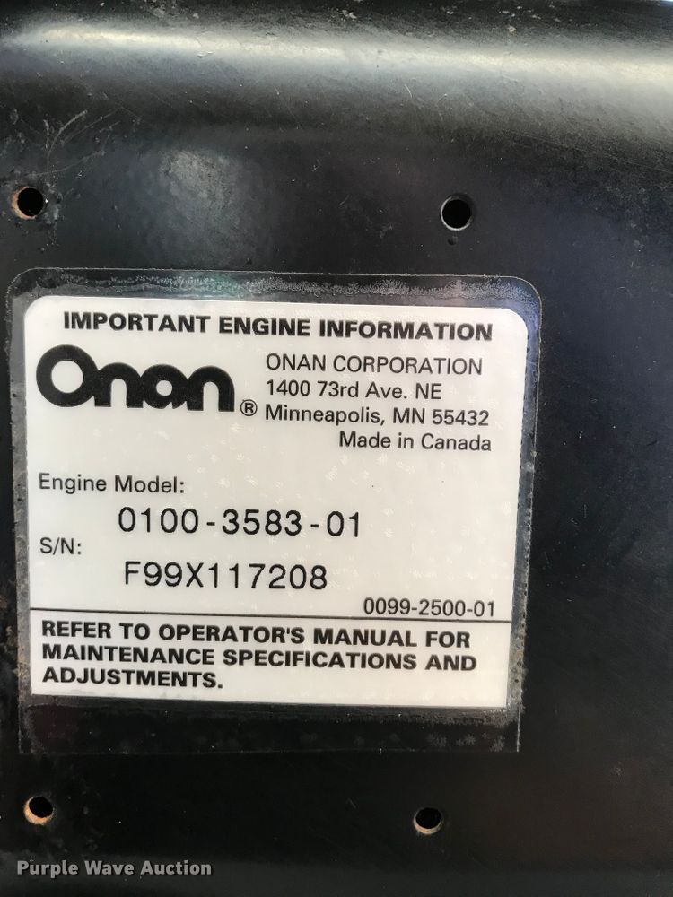 image for item H1140 Onan RS12000 generator and transfer panel