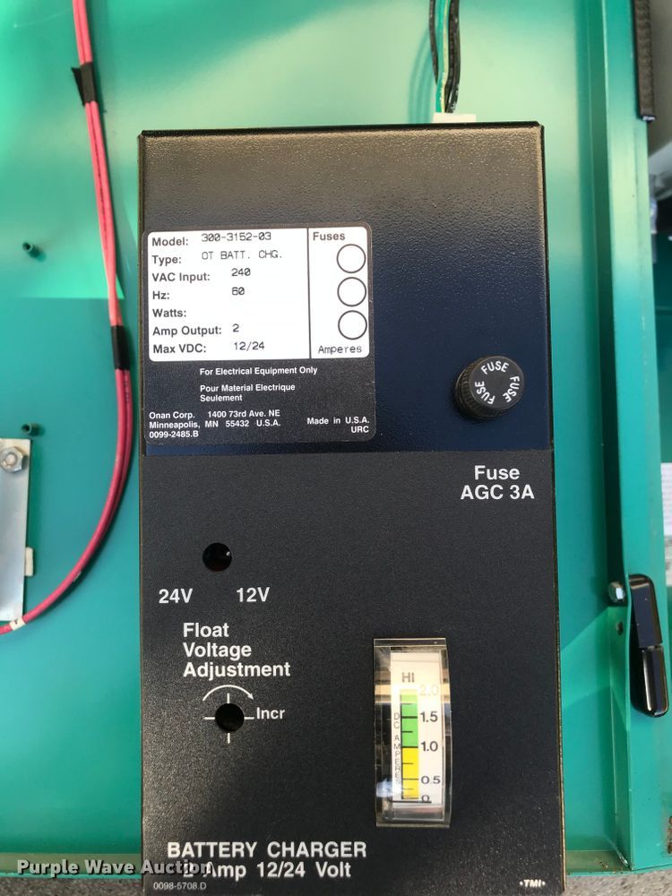 image for item H1140 Onan RS12000 generator and transfer panel