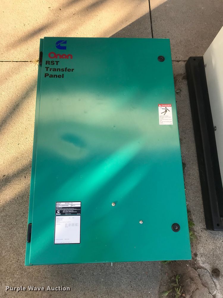 image for item H1140 Onan RS12000 generator and transfer panel