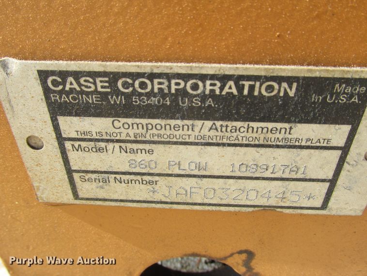 image for item DA8330 Case 660 cable plow