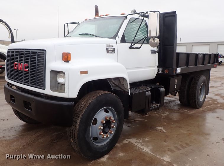 image for item DB7665 2000 GMC C8500 flatbed truck