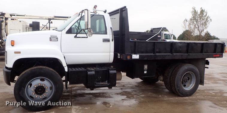 image for item DB7665 2000 GMC C8500 flatbed truck