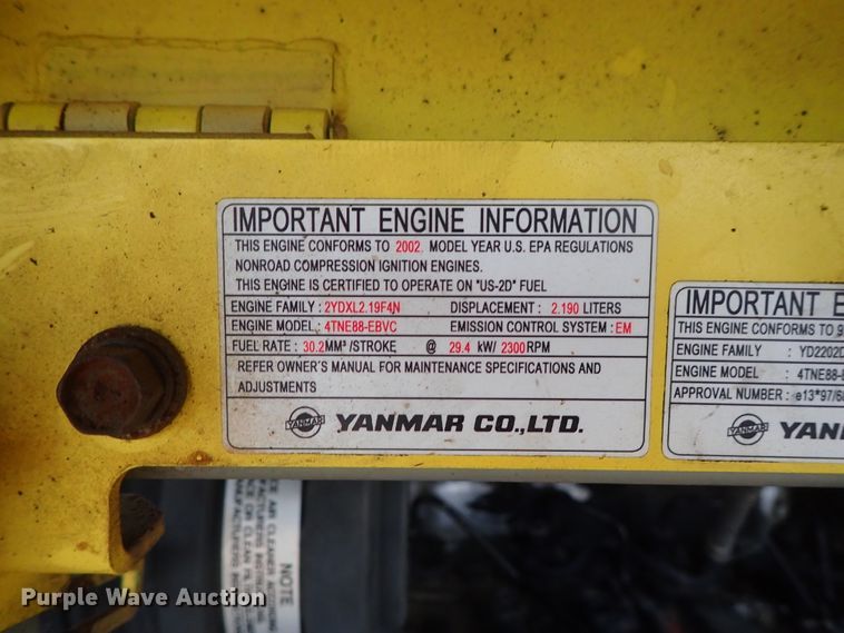 image for item DB7667 2003 Yanmar ViO50-2 mini excavator