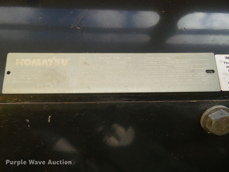 image for item DF0818 2004 Komatsu PC200LC-7L excavator