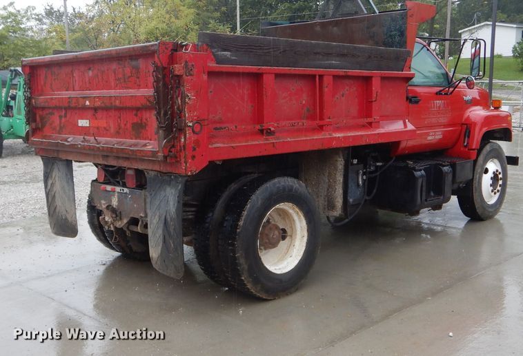 image for item DH6232 1996 GMC TopKick C6500 dump truck