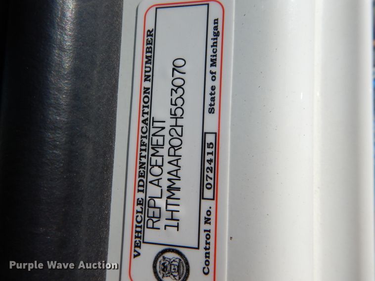 image for item DH6238 2002 International 4300 digger derrick truck