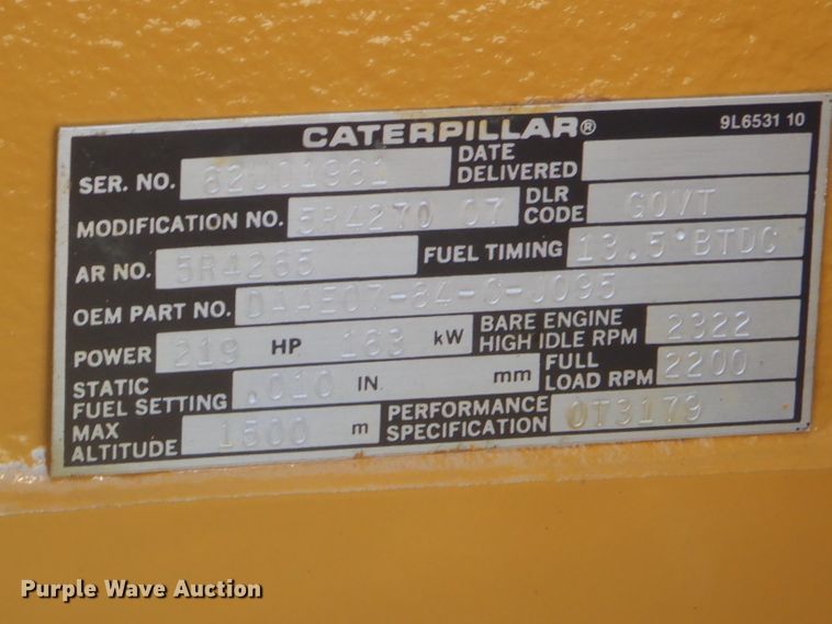 image for item EY9277 Caterpillar 3306 six cylinder diesel engine