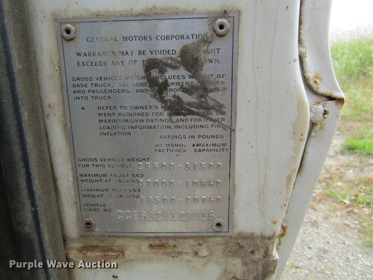 image for item FD9290 1972 Chevrolet C60 hydrovac truck