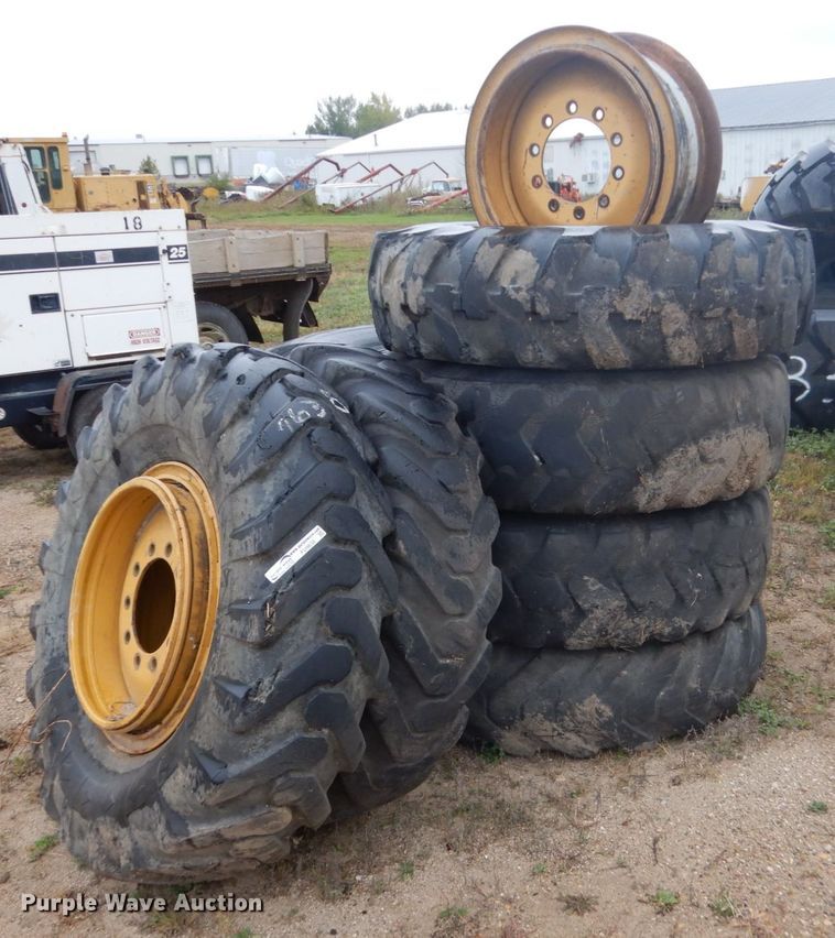 image for item FU9638 (6) Goodyear 14.00-24TG tires and wheels