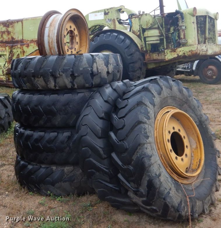 image for item FU9638 (6) Goodyear 14.00-24TG tires and wheels