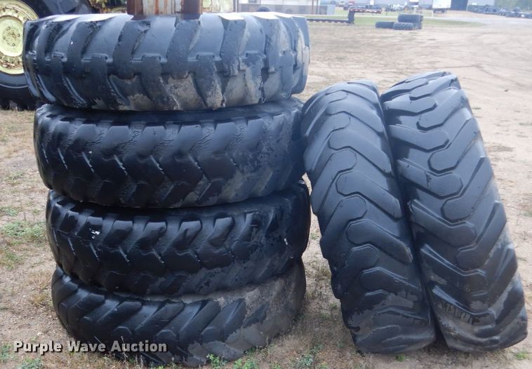 image for item FU9638 (6) Goodyear 14.00-24TG tires and wheels