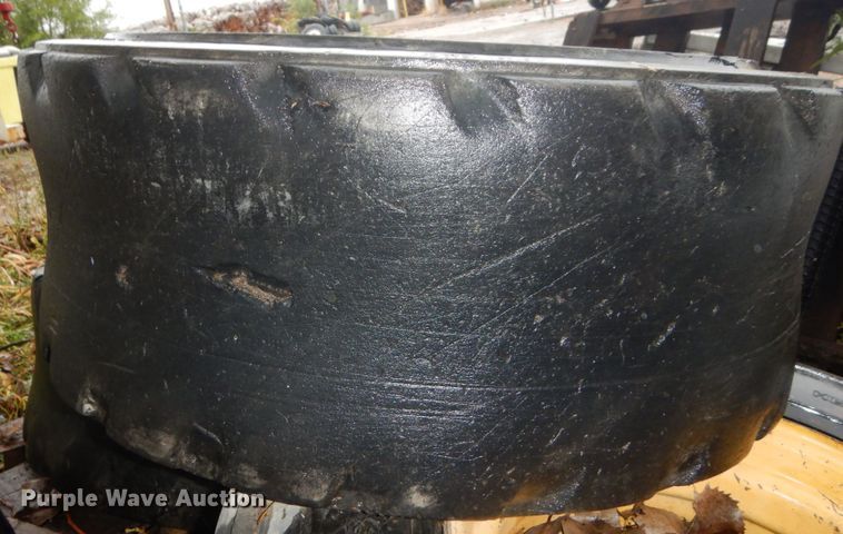 image for item FU9727 (4) 12-16.5 solid tires and wheels