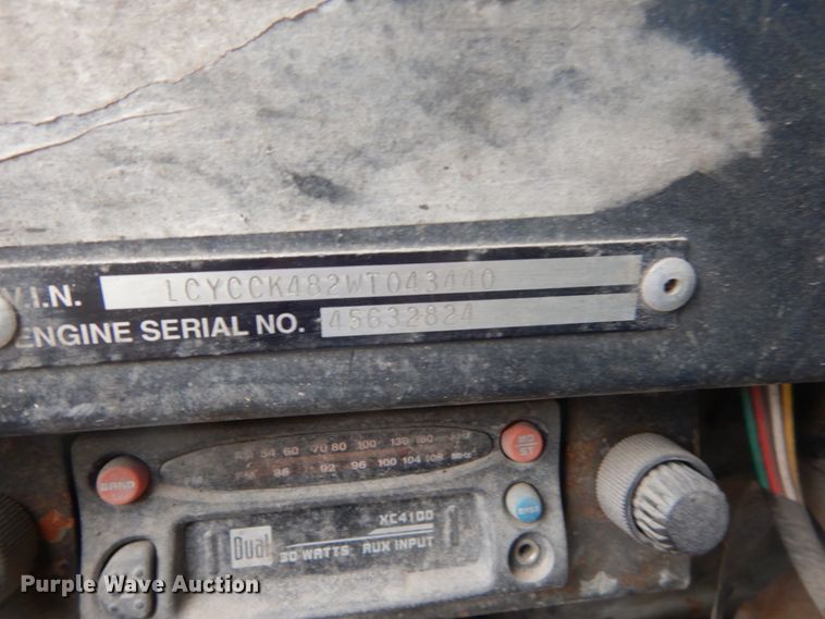 image for item FU9737 1998 Crane Carrier truck cab and chassis