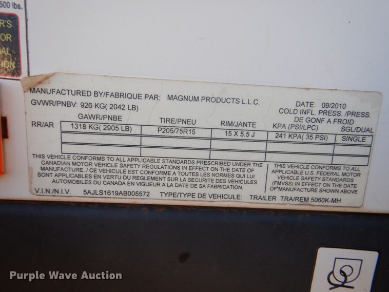 image for item GC9694 2010 Magnum MLT5060K light plant