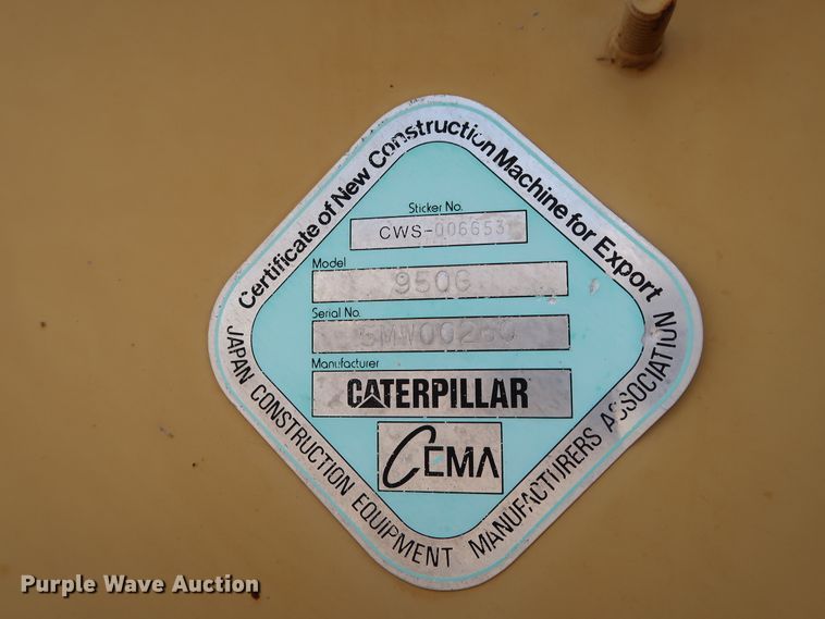 image for item DG7020 1998 Caterpillar 950G wheel loader