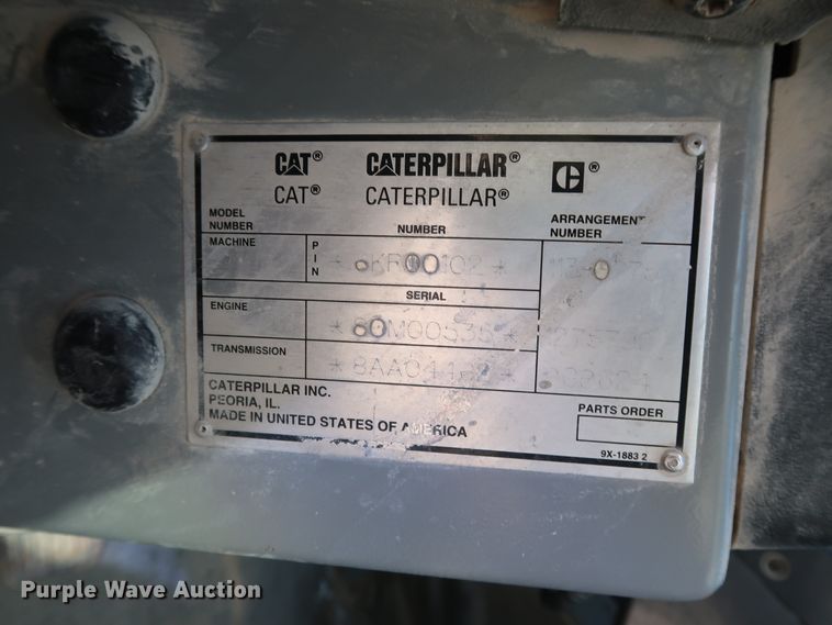 image for item DG7026 1999 Caterpillar 775D haul truck