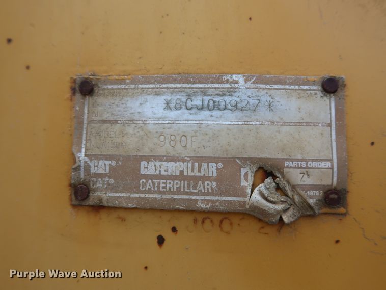 image for item DG7031 1993 Caterpillar 980F wheel loader