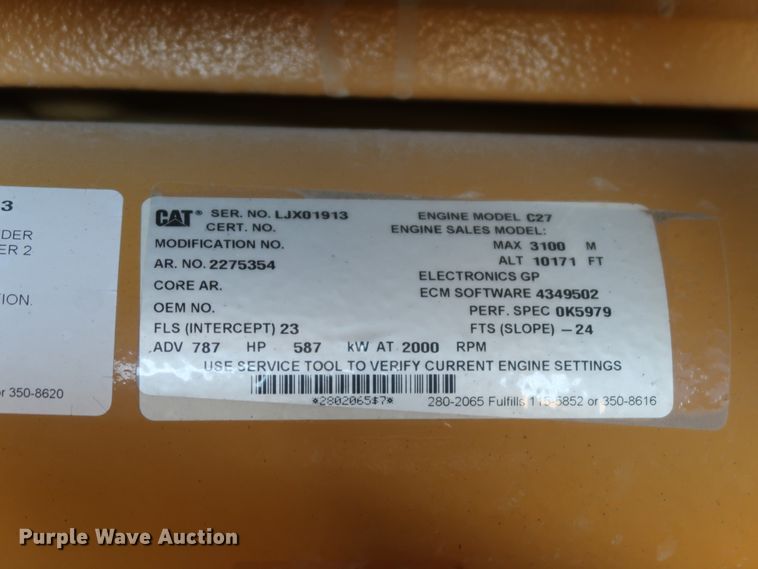 image for item DG7032 2007 Caterpillar 775F haul truck