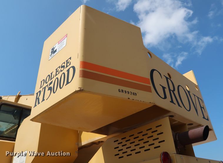 image for item DG7035 1999 Grove RT500D crane