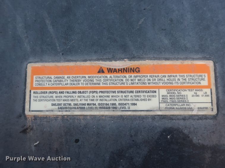 image for item DG7041 2005 Caterpillar 950G Series II wheel loader