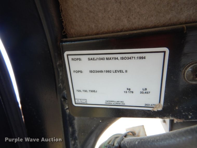 image for item DH3589 2005 Caterpillar 730 haul truck