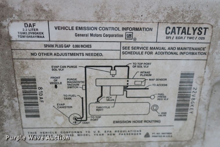 image for item DB10155 1996 Chevrolet Corsica