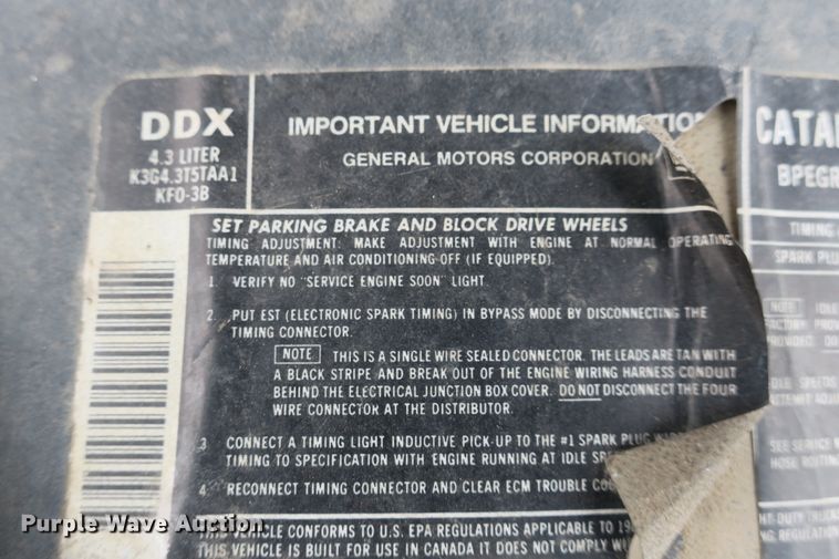 image for item DB10158 1989 GMC Sierra 1500 pickup truck