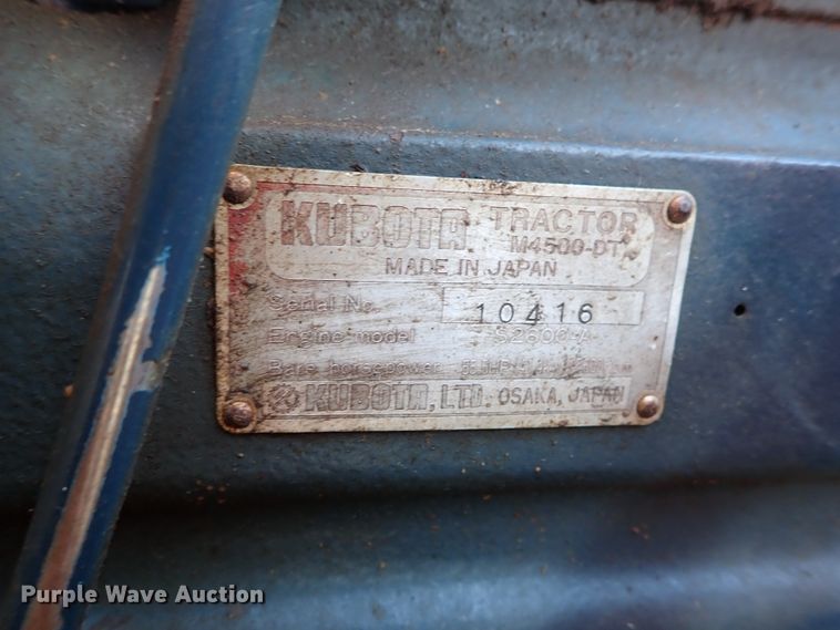image for item DB7599 Kubota M4500DT MFWD tractor