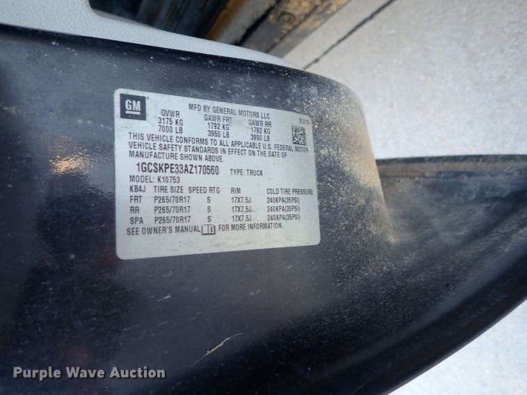 image for item DB7607 2010 Chevrolet Silverado 1500 Ext. Cab pickup truck