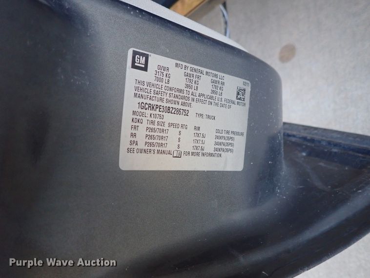 image for item DB7608 2011 Chevrolet Silverado 1500 Ext. Cab pickup truck