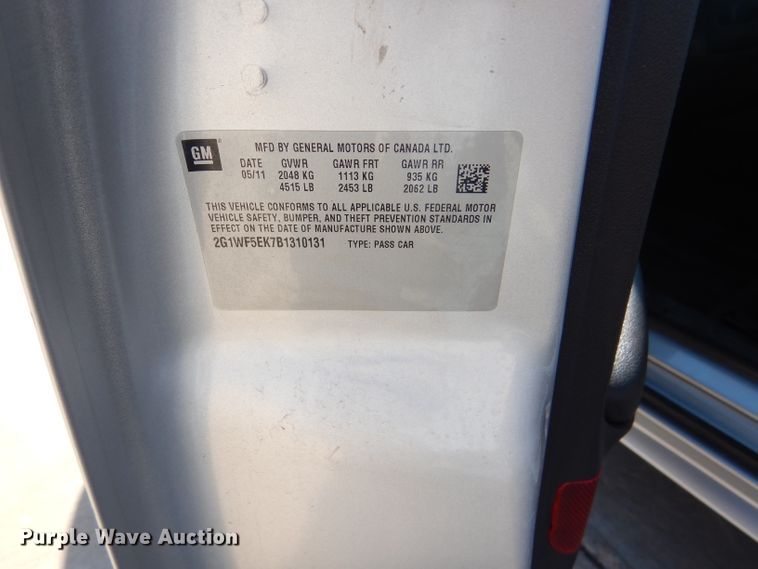 image for item DD4532 2011 Chevrolet Impala