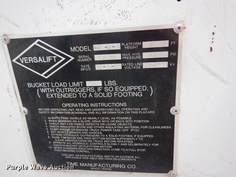 image for item DD4542 1987 GMC 7000 bucket truck