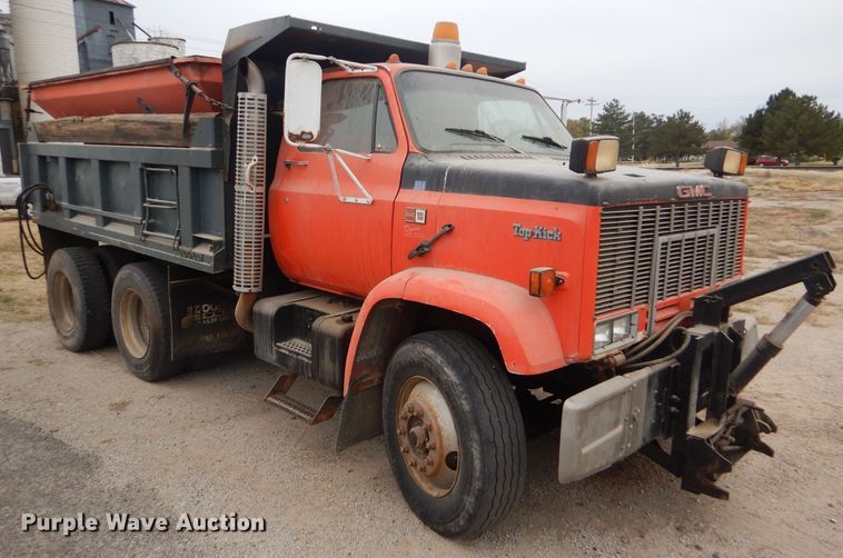 image for item DD4559 1988 GMC TopKick 7000 dump truck