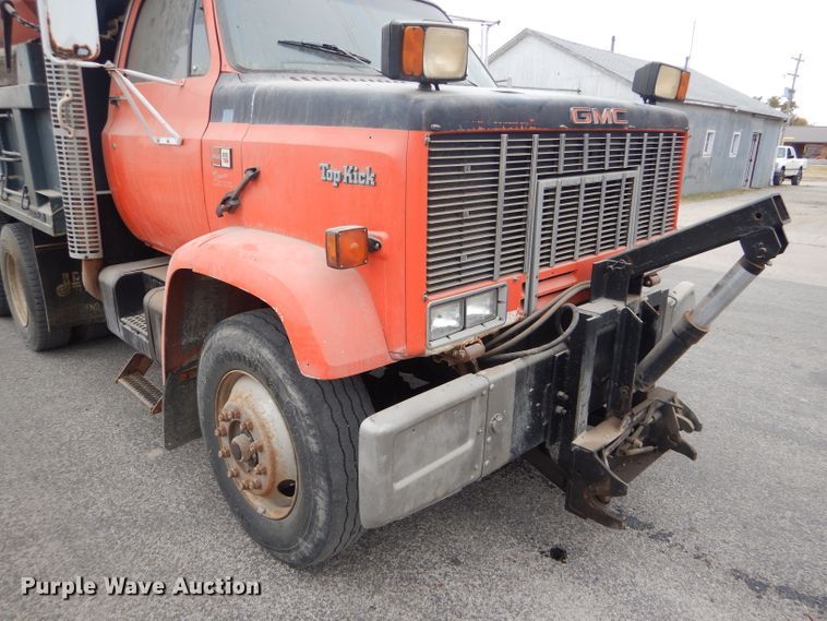 image for item DD4559 1988 GMC TopKick 7000 dump truck