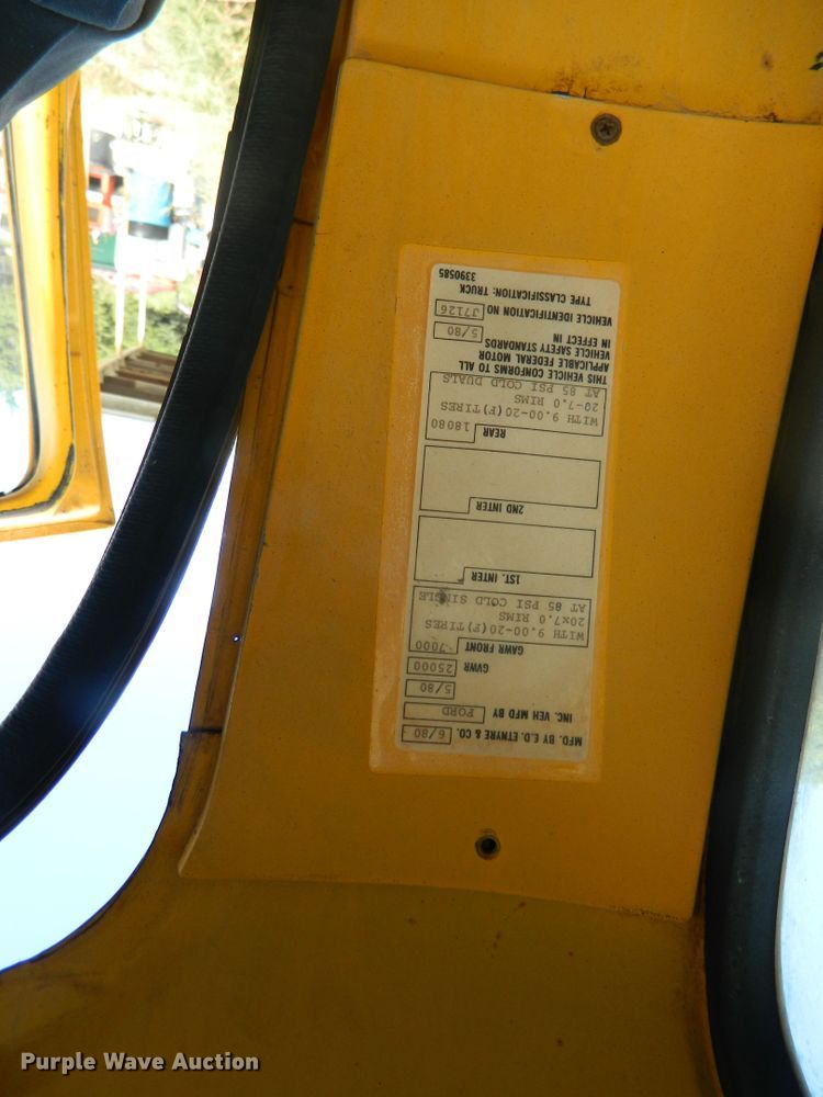 image for item DE4350 1980 Ford oil distributor truck