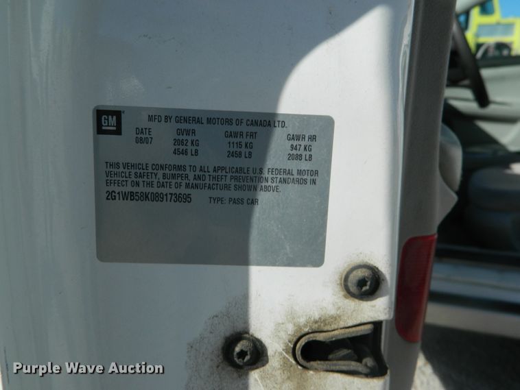 image for item DE4361 2008 Chevrolet Impala