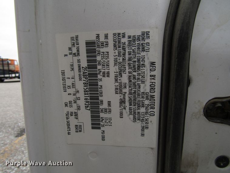 image for item DG6590 2011 Ford Crown Victoria Police Interceptor