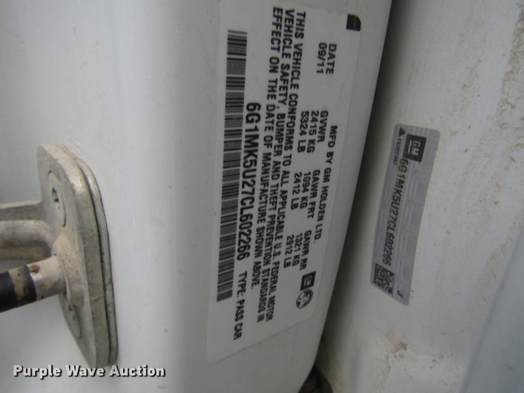 image for item DG6591 2012 Chevrolet Caprice Police