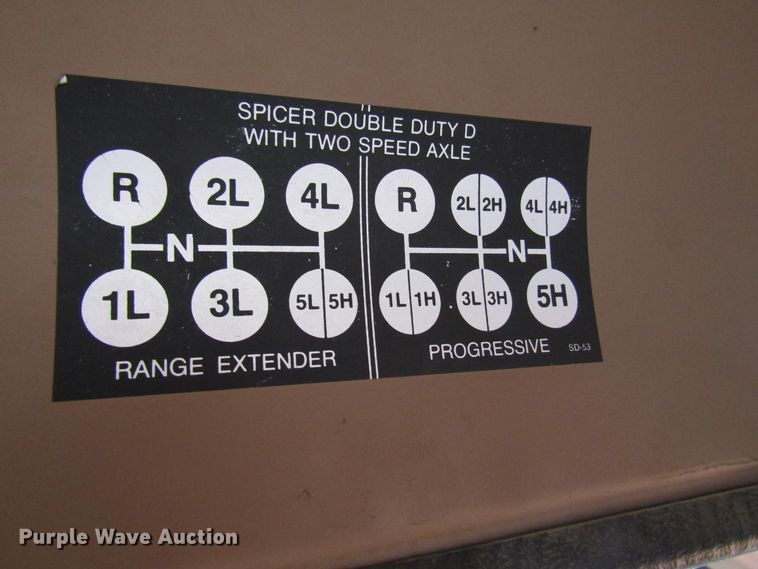 image for item DG6596 1987 International 1654 flatbed truck