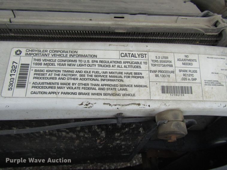 image for item DG6605 1996 Dodge Ram 1500 pickup truck