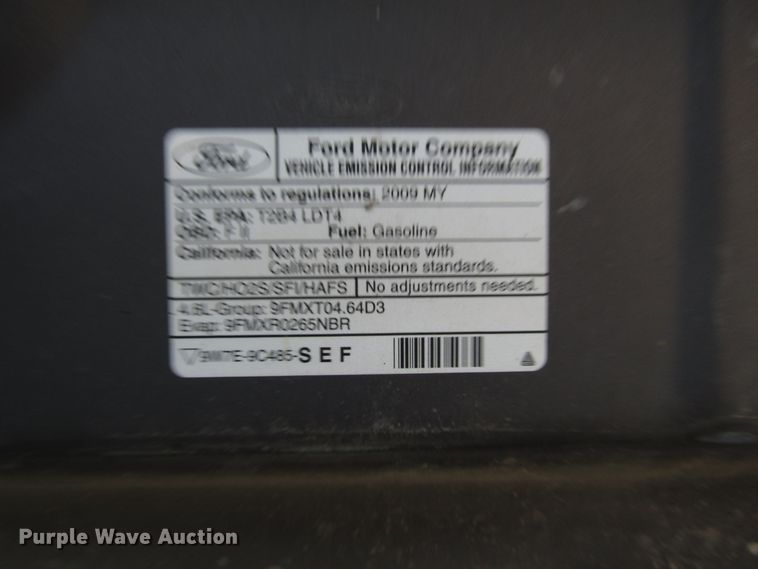 image for item DG6615 2009 Ford F150 SuperCab pickup truck