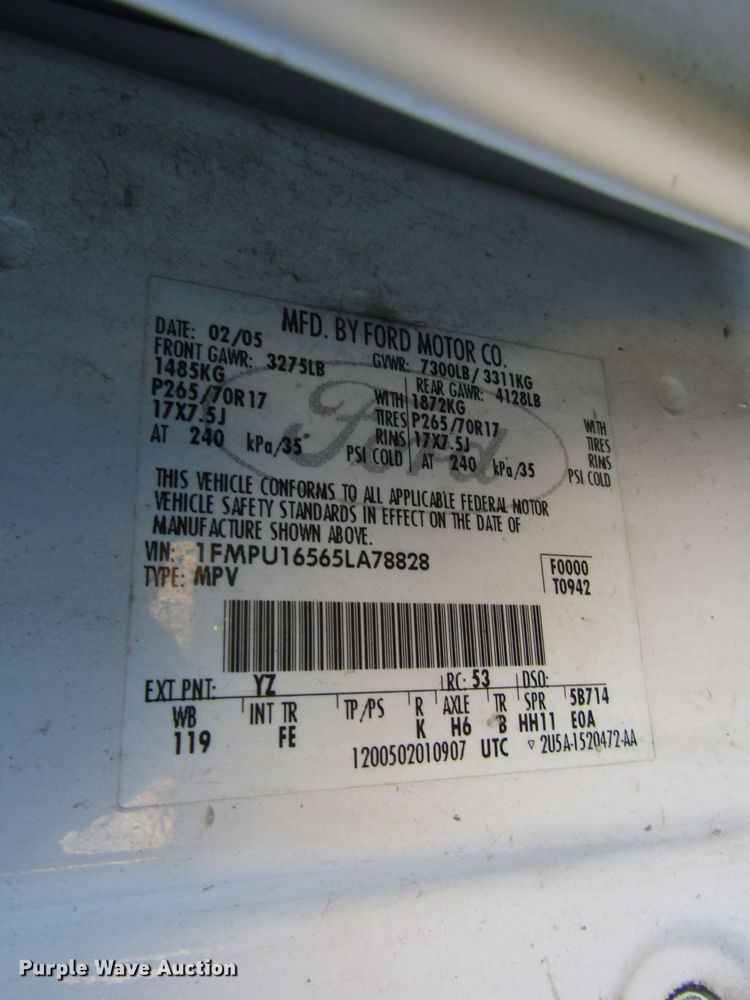 image for item DG6618 2005 Ford Expedition SUV