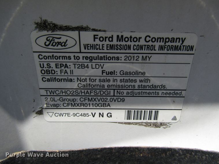 image for item DG6622 2012 Ford Focus