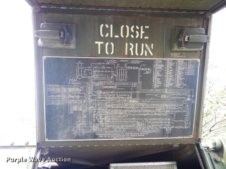 image for item DH3611 1986 Military MEP004A generator