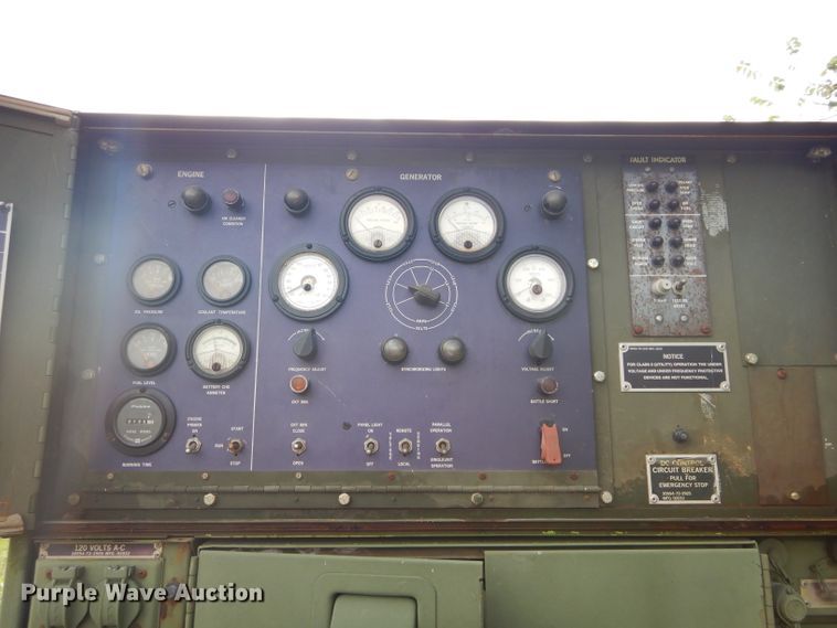 image for item DH3611 1986 Military MEP004A generator
