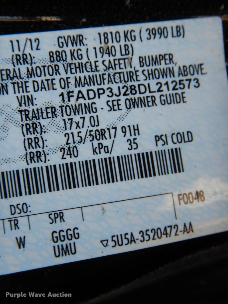 image for item DH6760 2013 Ford Focus