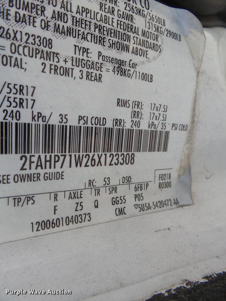 image for item DH7757 2006 Ford Crown Victoria Police Interceptor